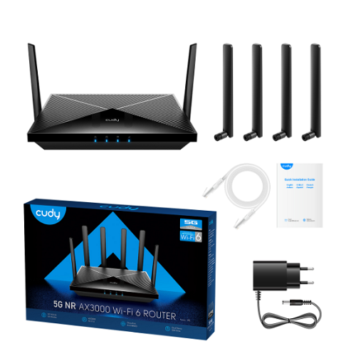 Cudy New 5G NR SA NSA AX3000 WiFi 6 CPE Router